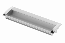 Ручка мебельная алюминиевая UA-OO-326/128 алюминий/хром — купить оптом и в розницу в интернет магазине GTV-Meridian.